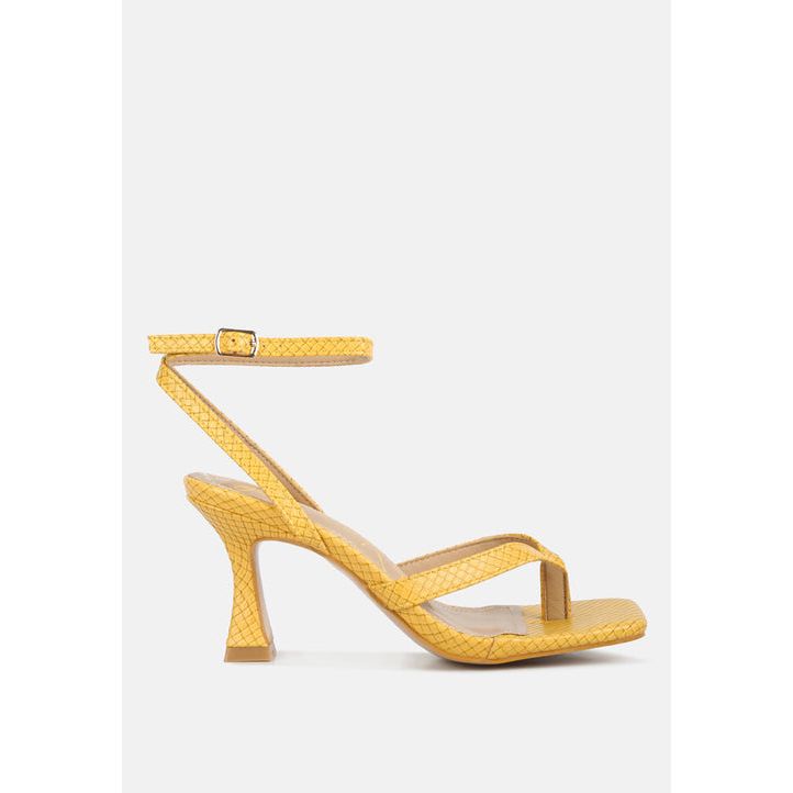 celty ankle strap spool heel sandals.