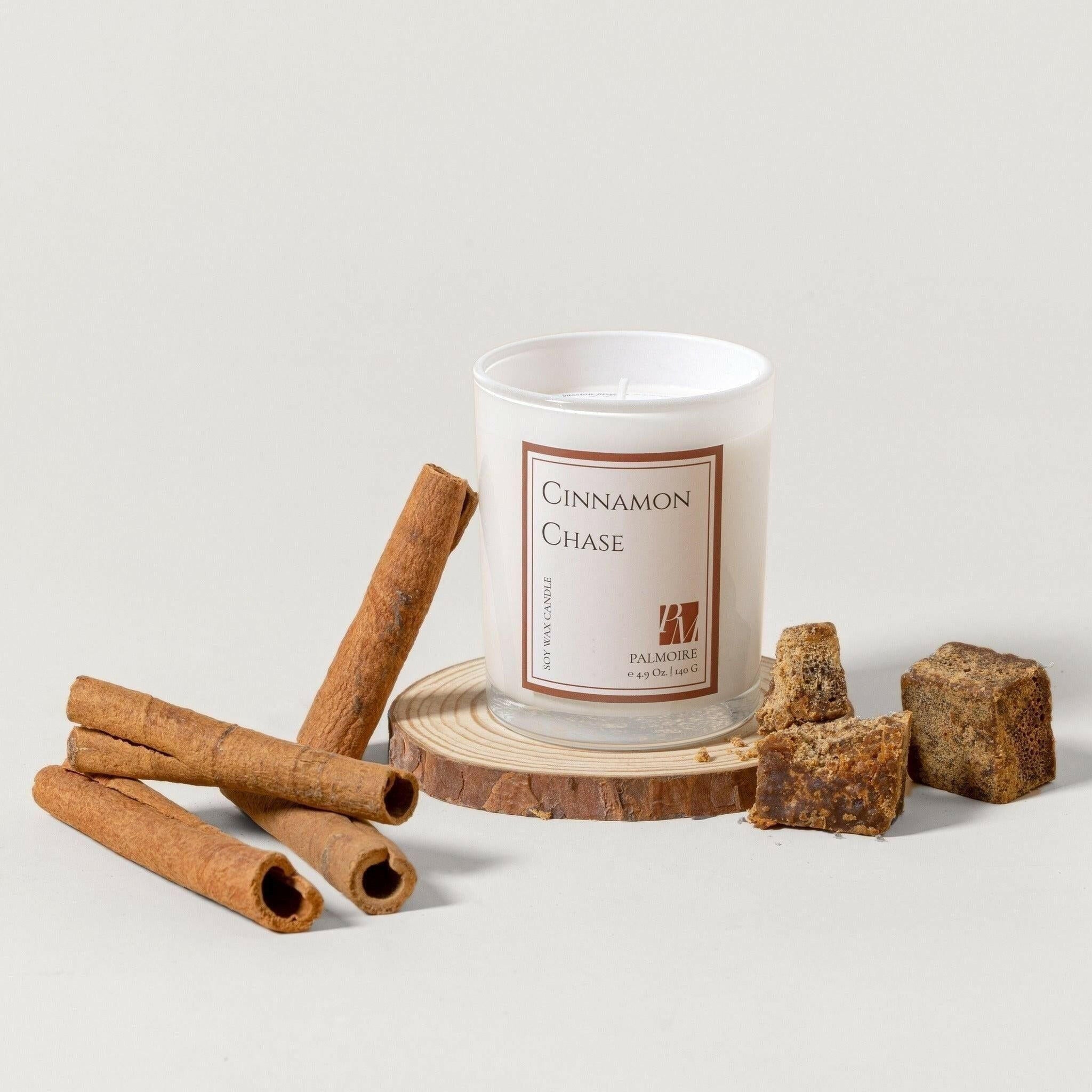 Cinnamon Chase Soy Wax Candle.