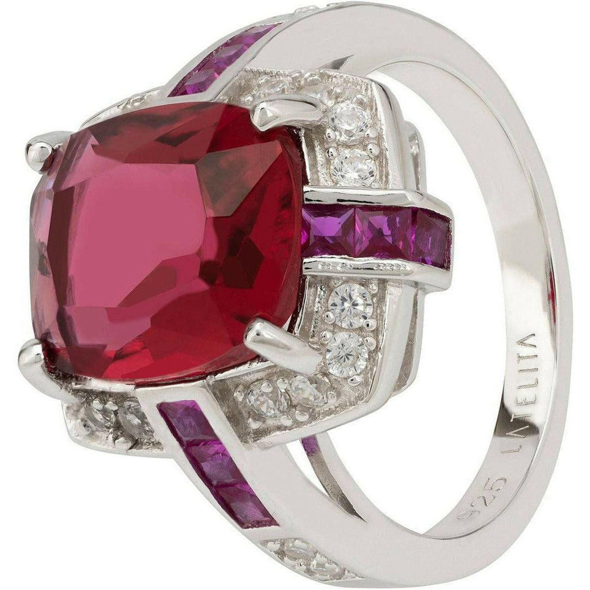 Clarence Silver Ring Ruby.