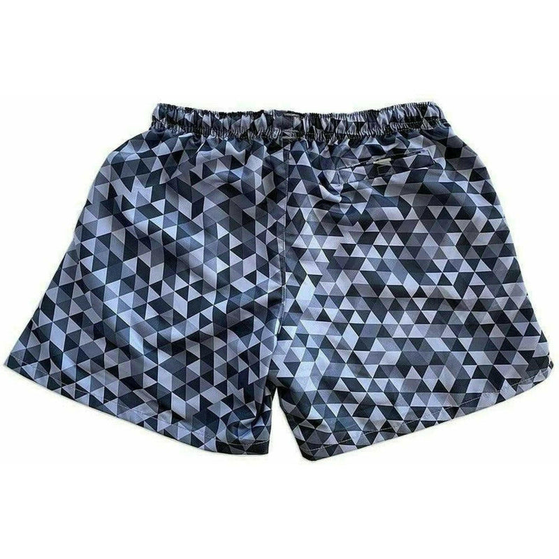 Classic Geometrical Swim Trunks - Grey