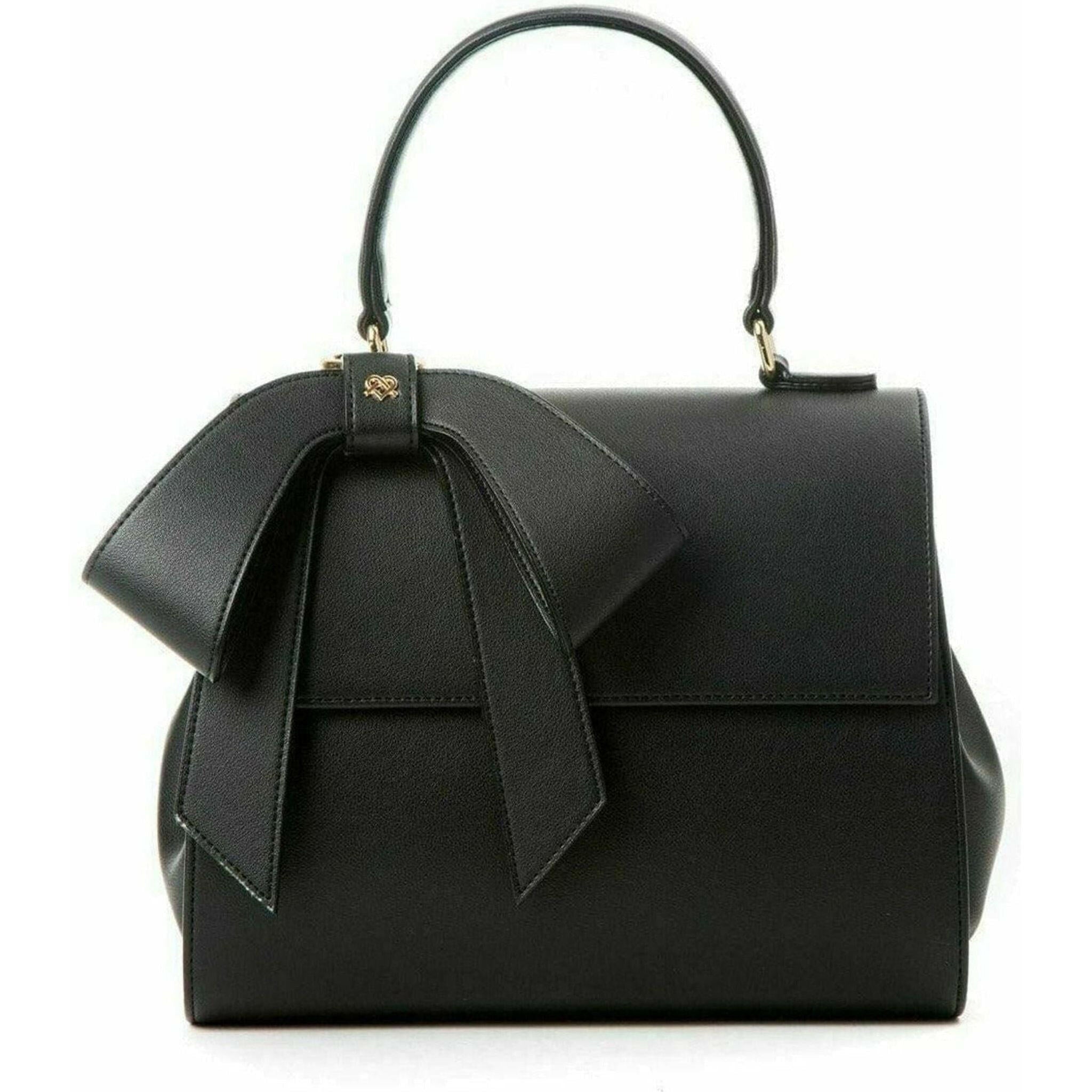 Cottontail - Black Vegan Leather Bag.