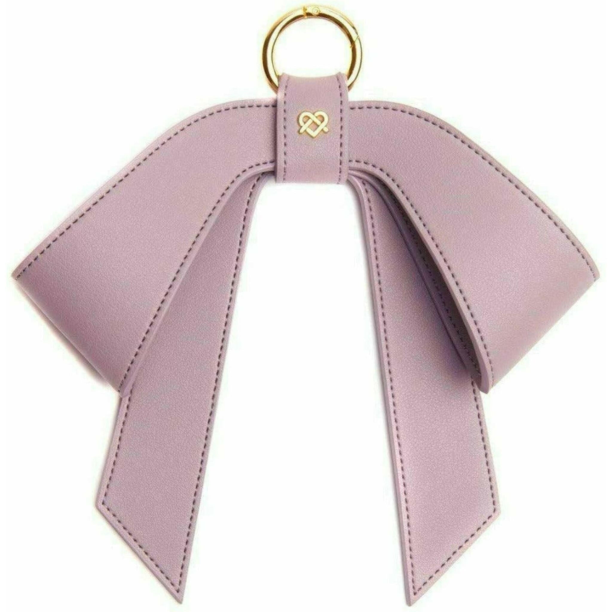 Cottontail Bow - Lilac Leather Bag Charm.