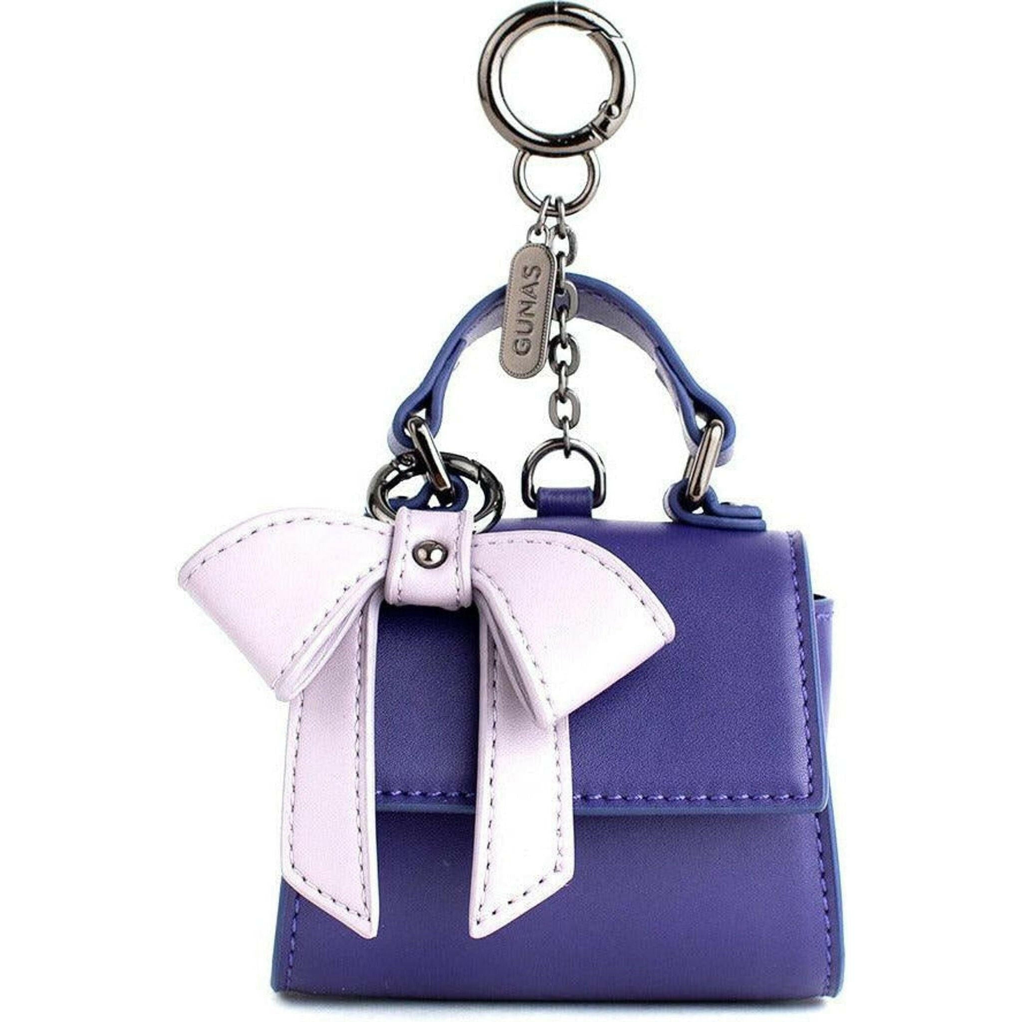 Cottontail Mini - Purple Vegan Leather Bag Keychain.