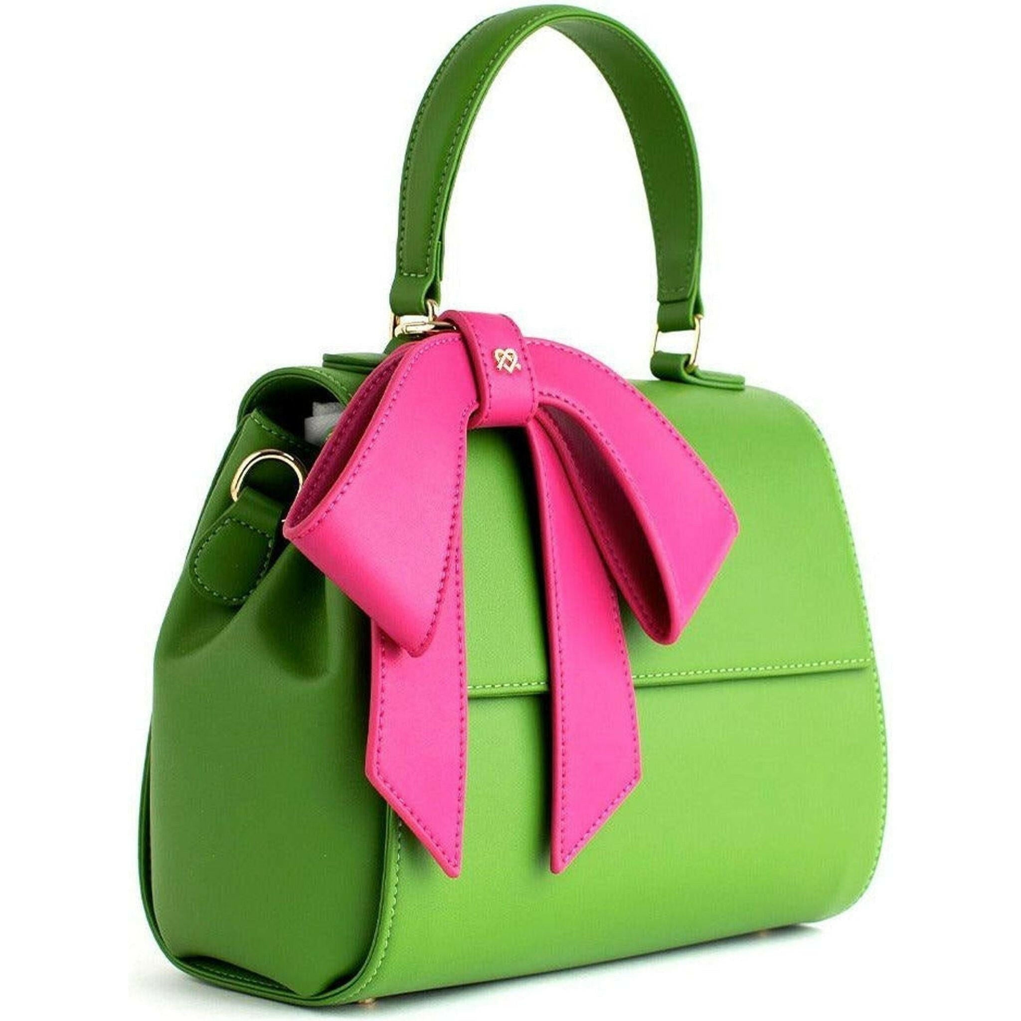 Cottontail - Neon Green Vegan Leather Bag.