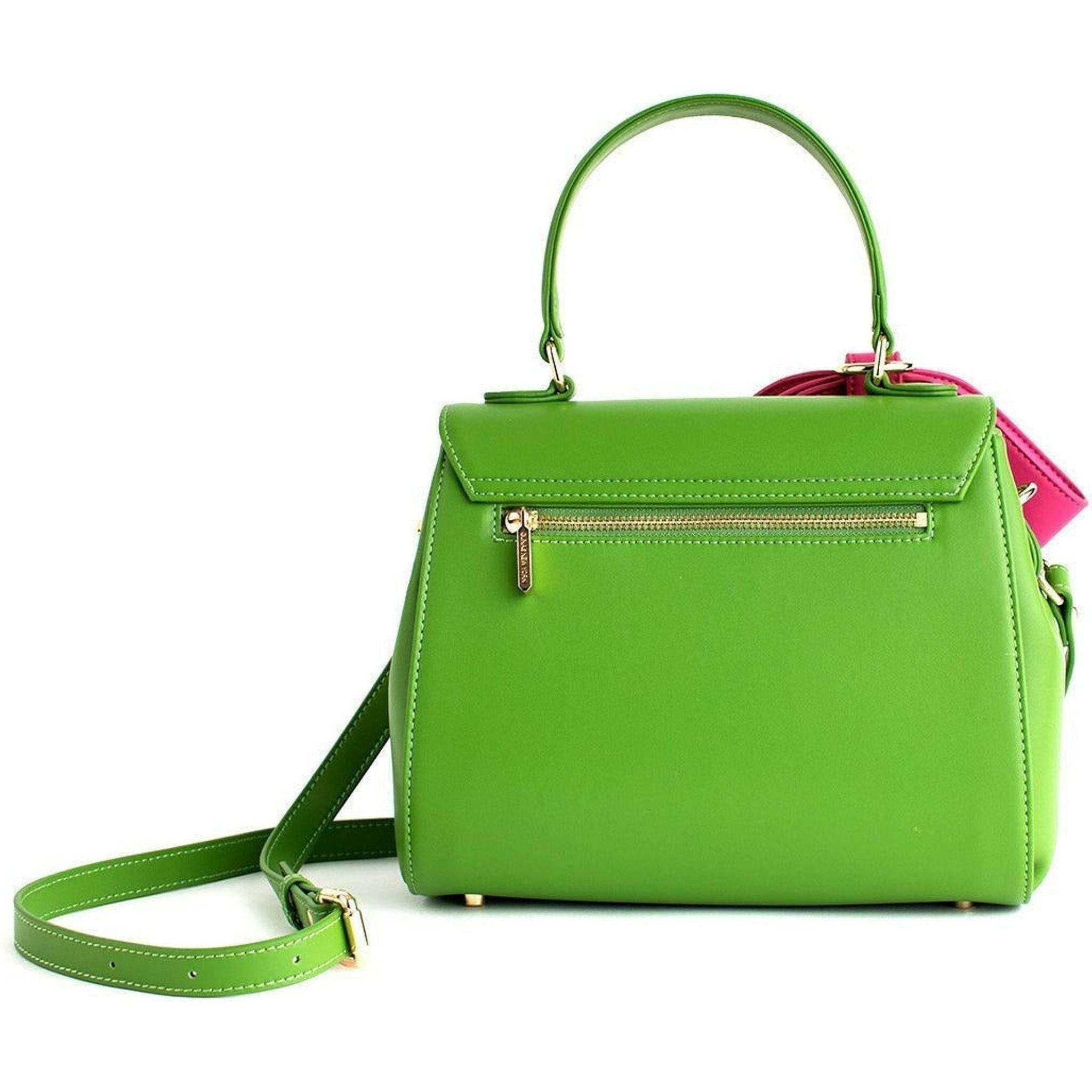 Cottontail - Neon Green Vegan Leather Bag.