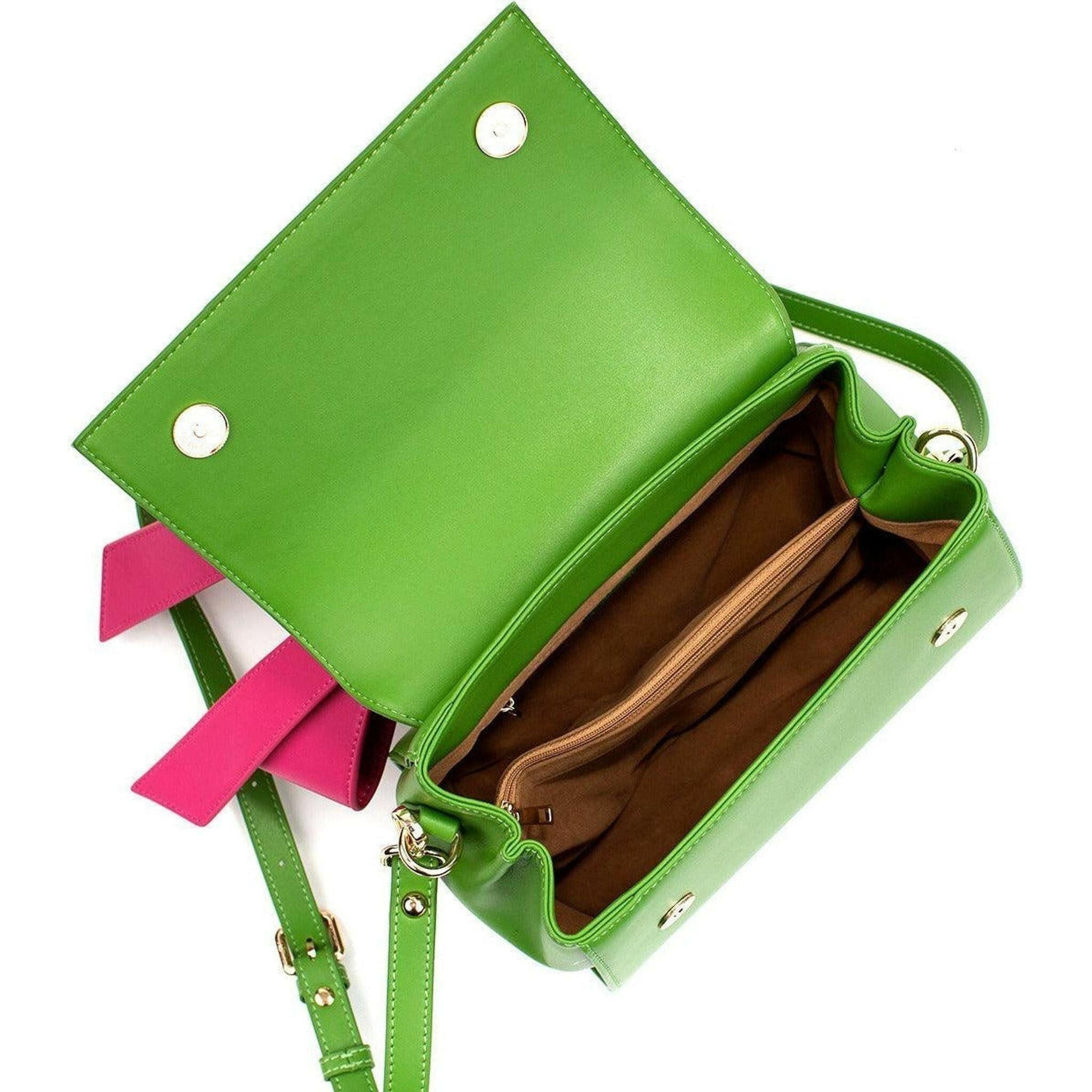 Cottontail - Neon Green Vegan Leather Bag.