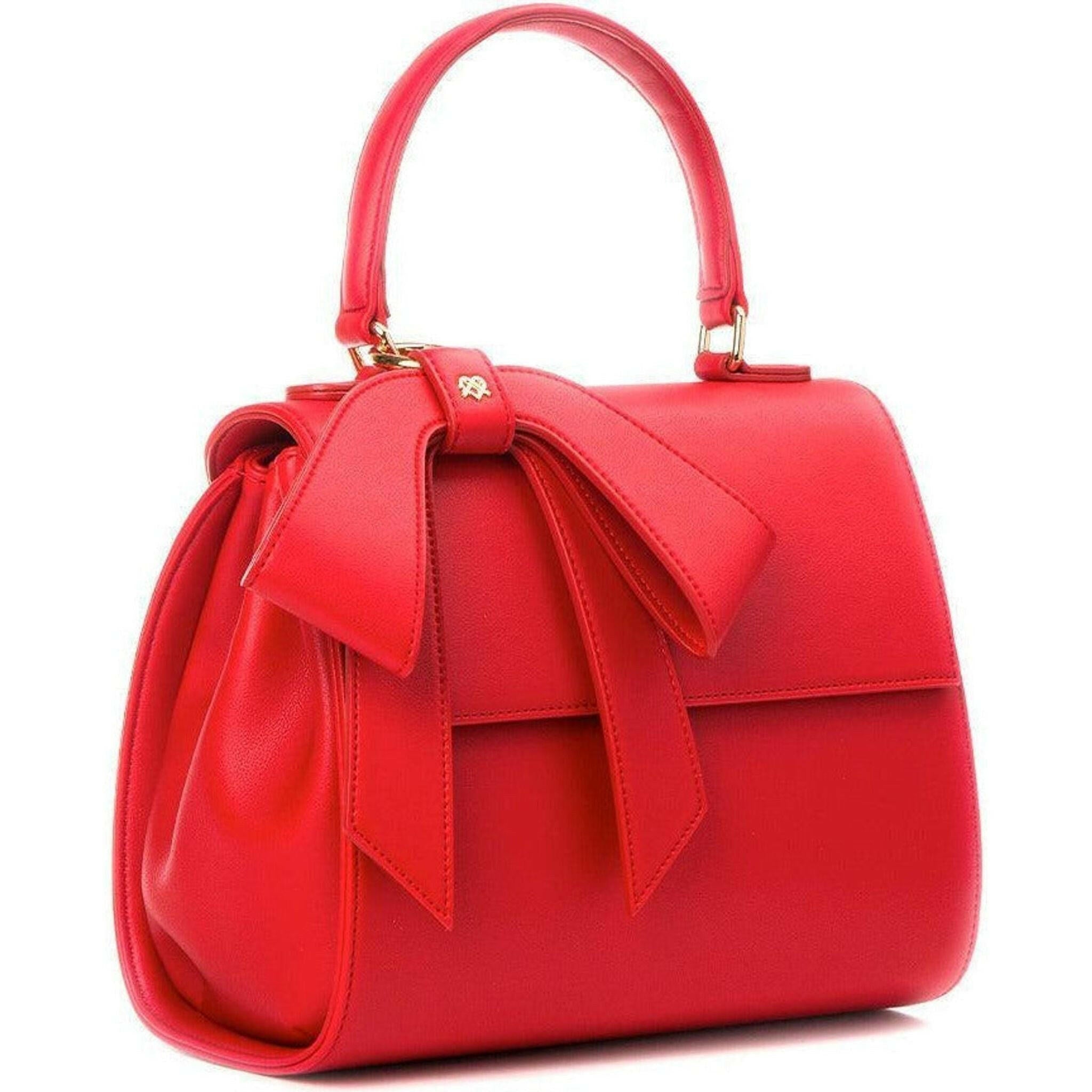 Cottontail - Red Vegan Leather Bag.