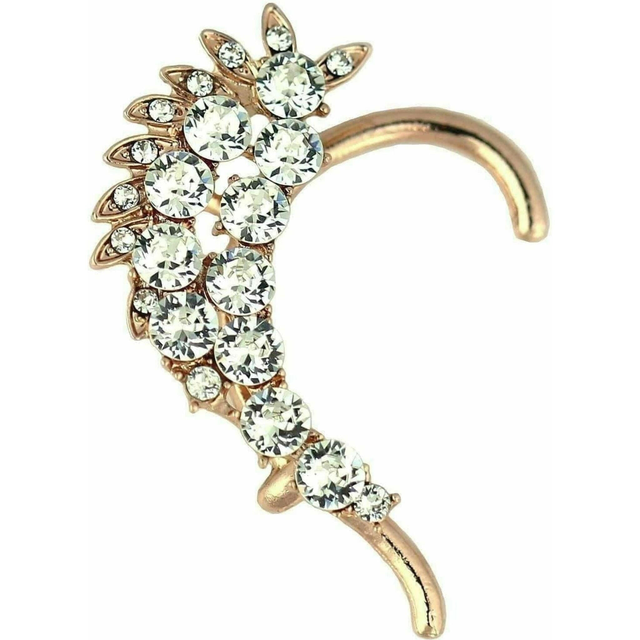 Crusted Crystal Ear Cuff.