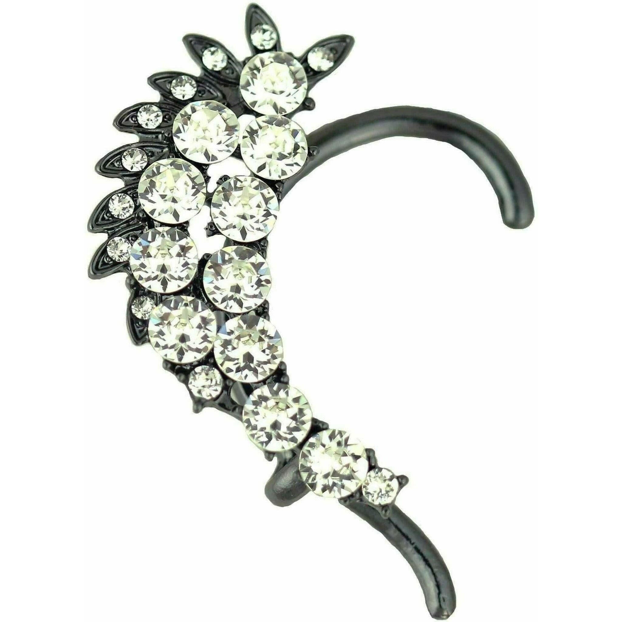 Crusted Crystal Ear Cuff.