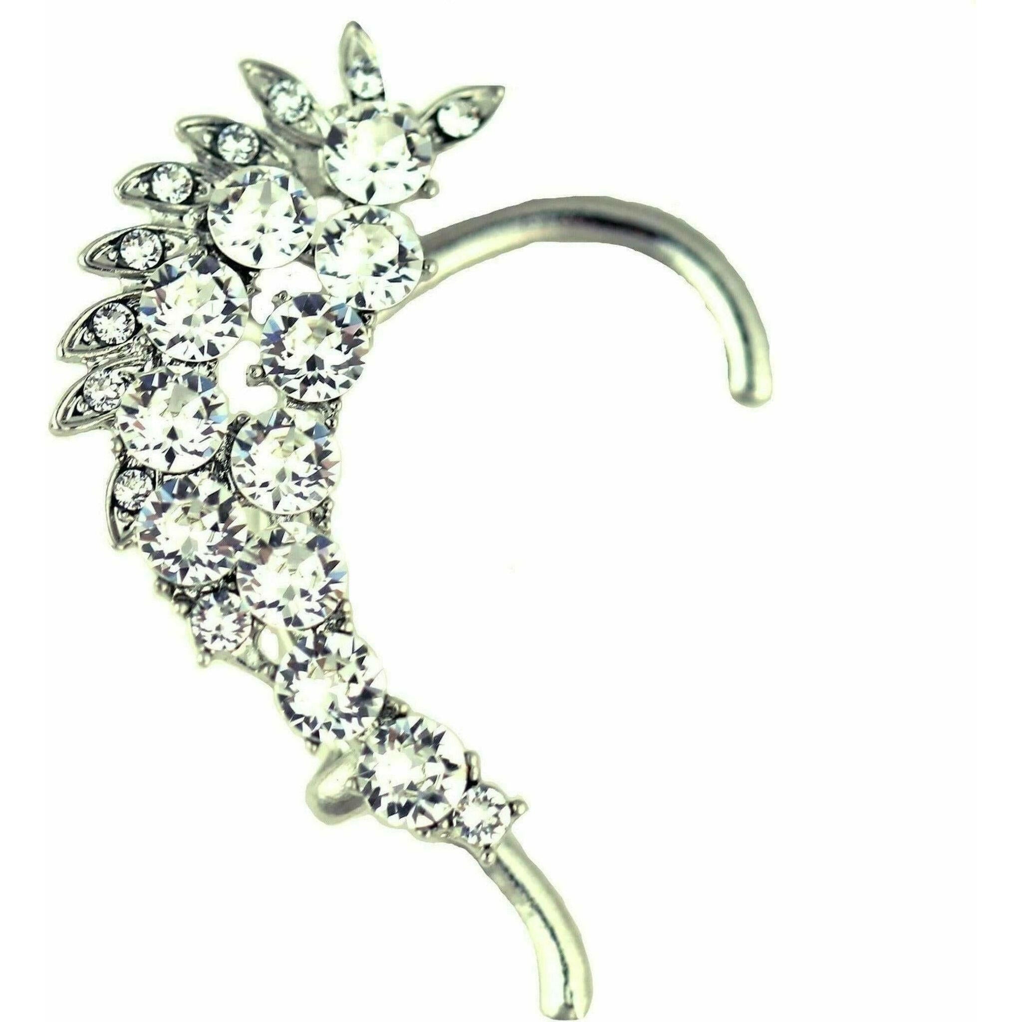 Crusted Crystal Ear Cuff.