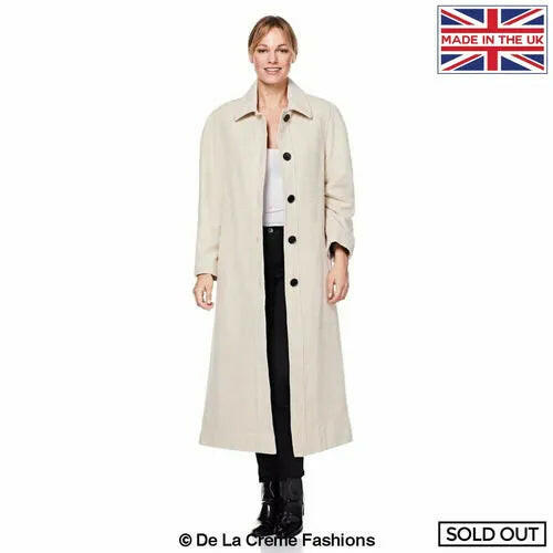 Curve Wool & Cashmere Blend Plus Size Long Coat