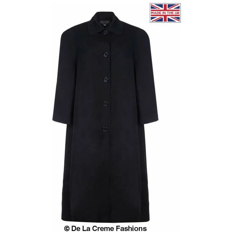 Curve Wool & Cashmere Blend Plus Size Long Coat