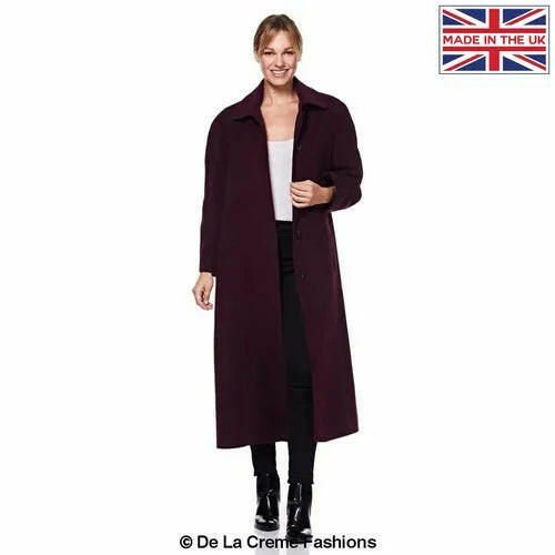 Curve Wool & Cashmere Blend Plus Size Long Coat