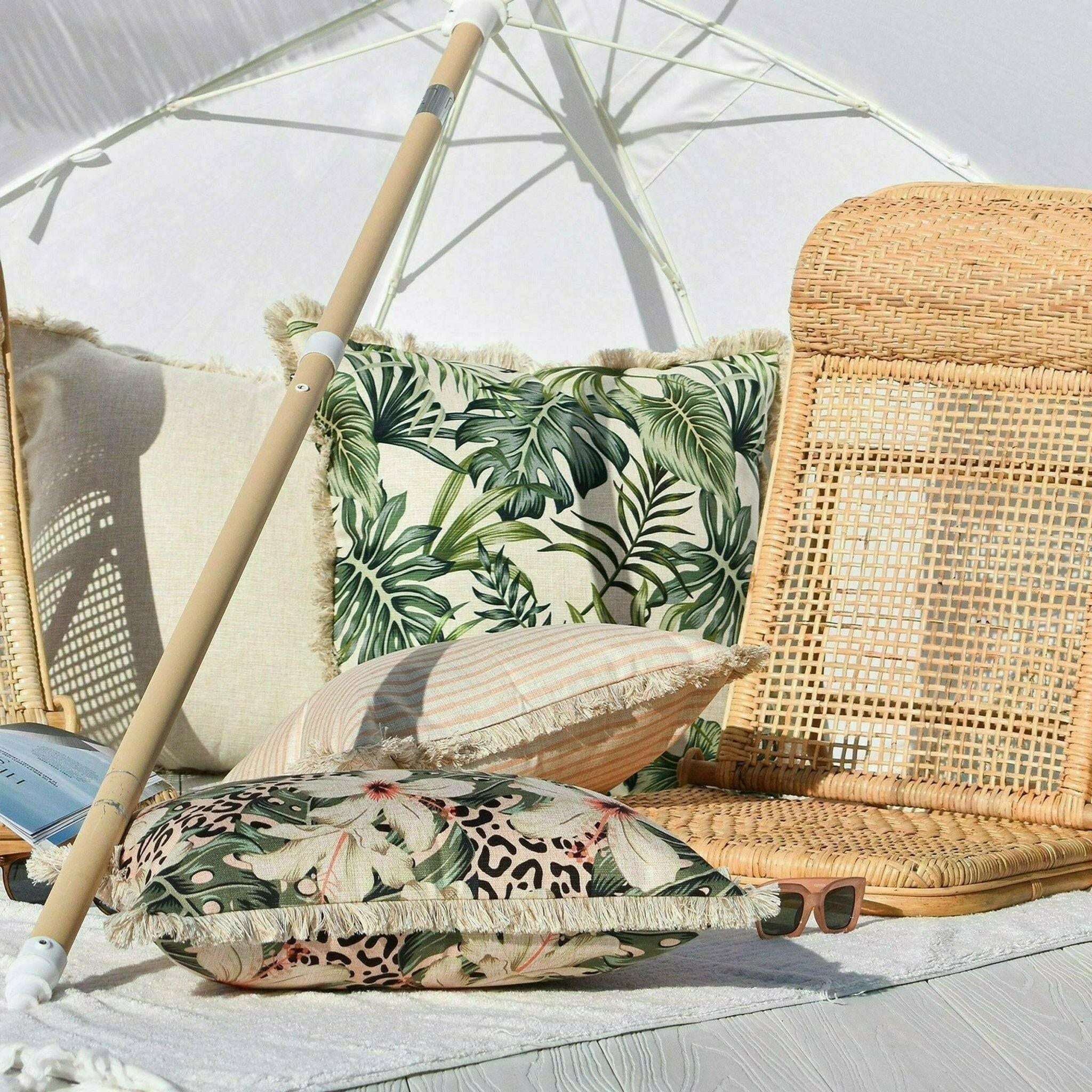 Cushion Cover-Coastal Fringe-Boracay-60cm x 60cm.