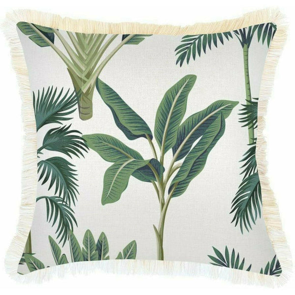 Cushion Cover-Coastal Fringe-Del Coco-60cm x 60cm