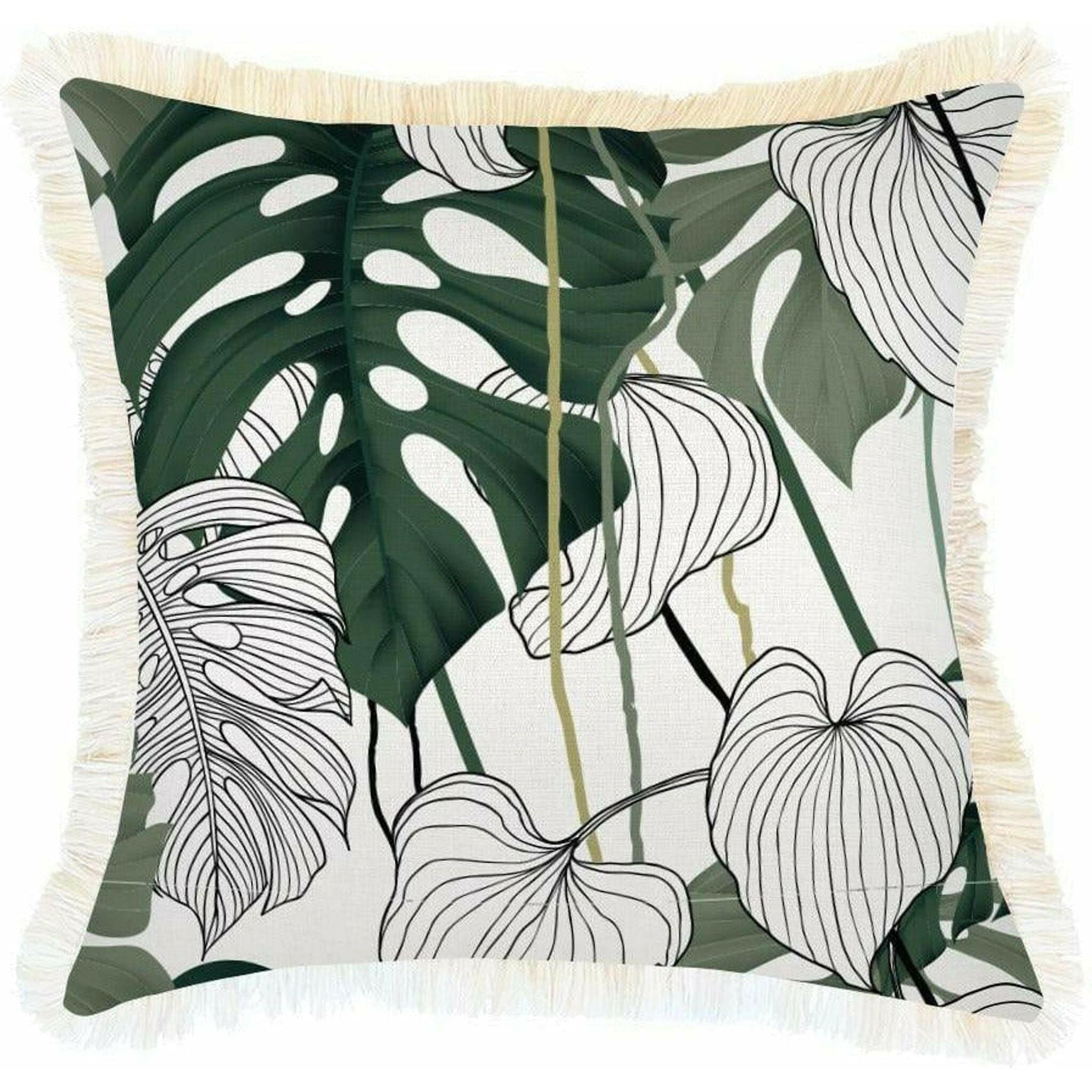 Cushion Cover-Coastal Fringe-Kona-45cm x 45cm.