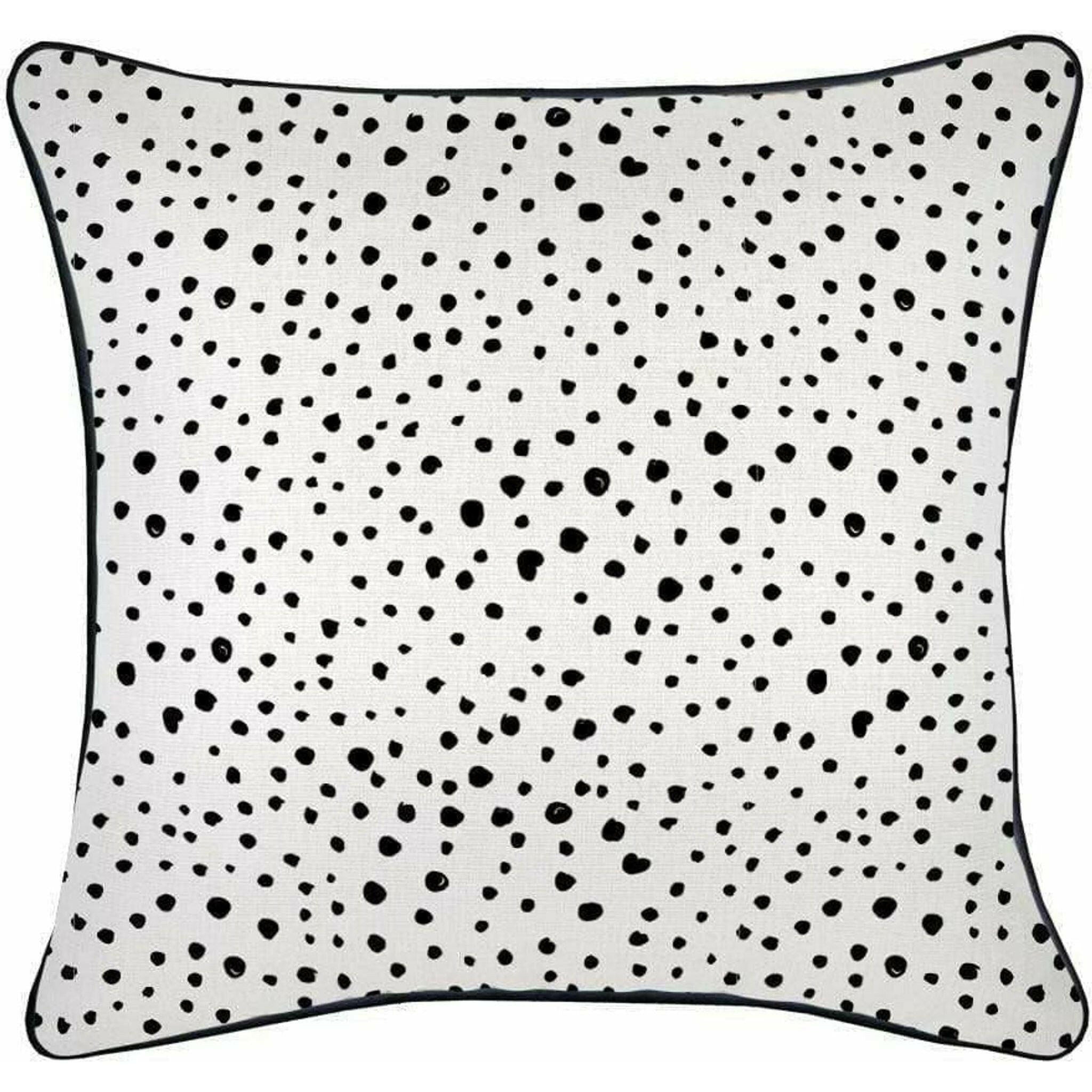 Cushion Cover-With Black Piping-Lunar-60cm x 60cm.