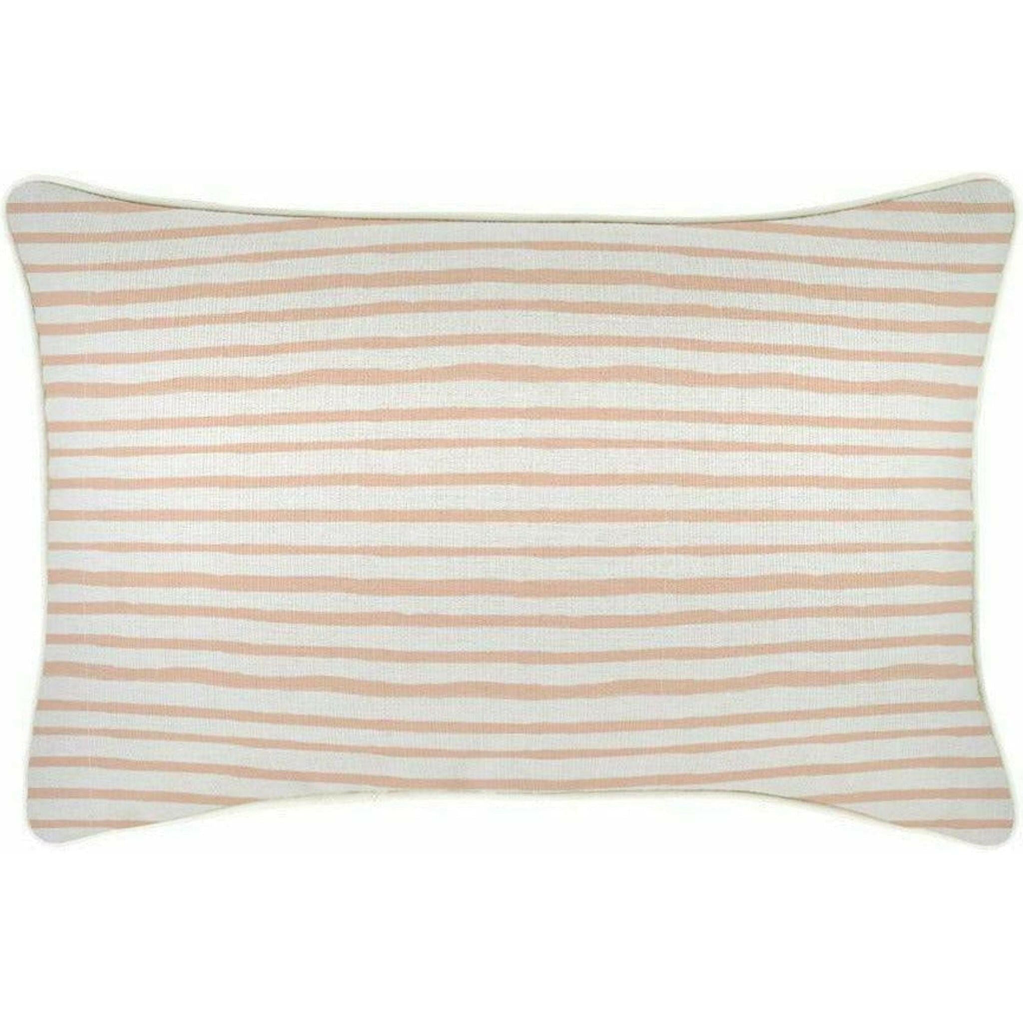 Cushion Cover-With Piping-Paint Stripes Blush-35cm x 50cm.