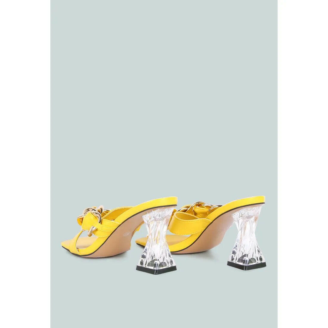 Wandy Link Chain Embellished Sandals.