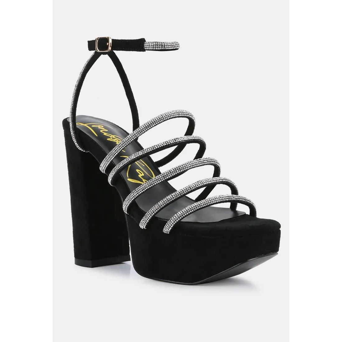 Tricks High Block Heel Sandals.