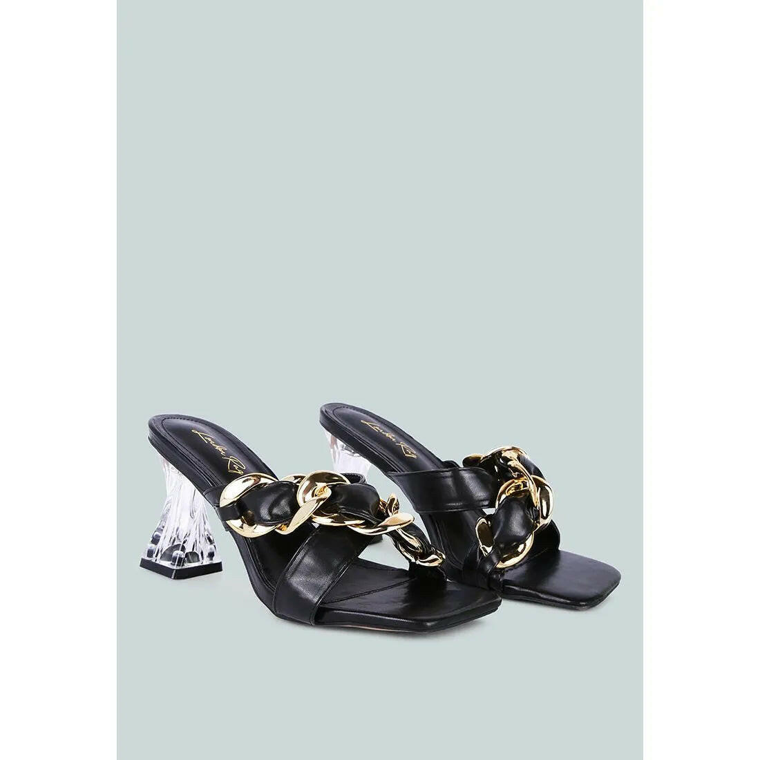 Wandy Link Chain Embellished Sandals.