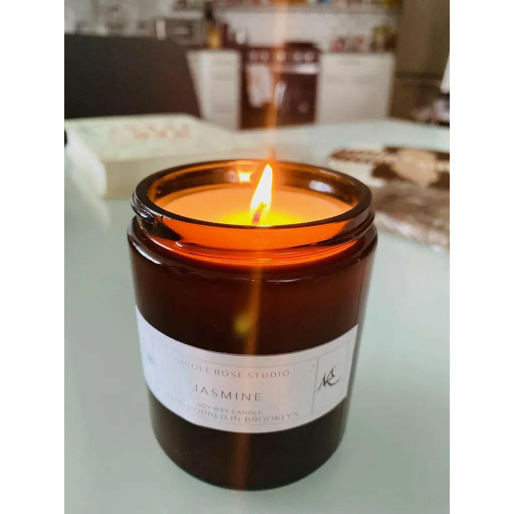 Jasmine Soy Wax Candle.