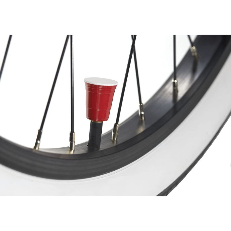 Red Cup Living Tire Valve Caps - Set of 2.