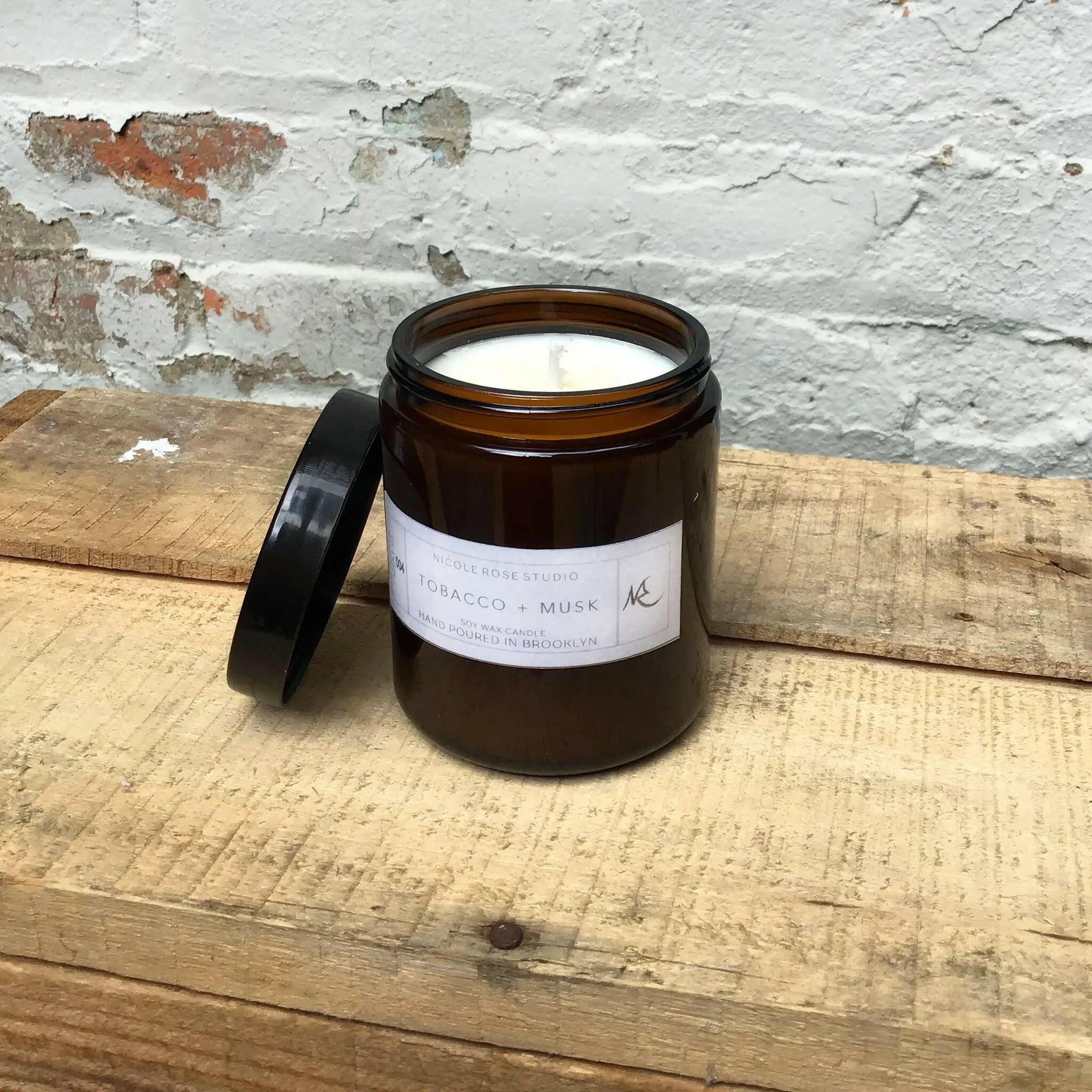 Tobacco + Musk Soy Wax Candle.