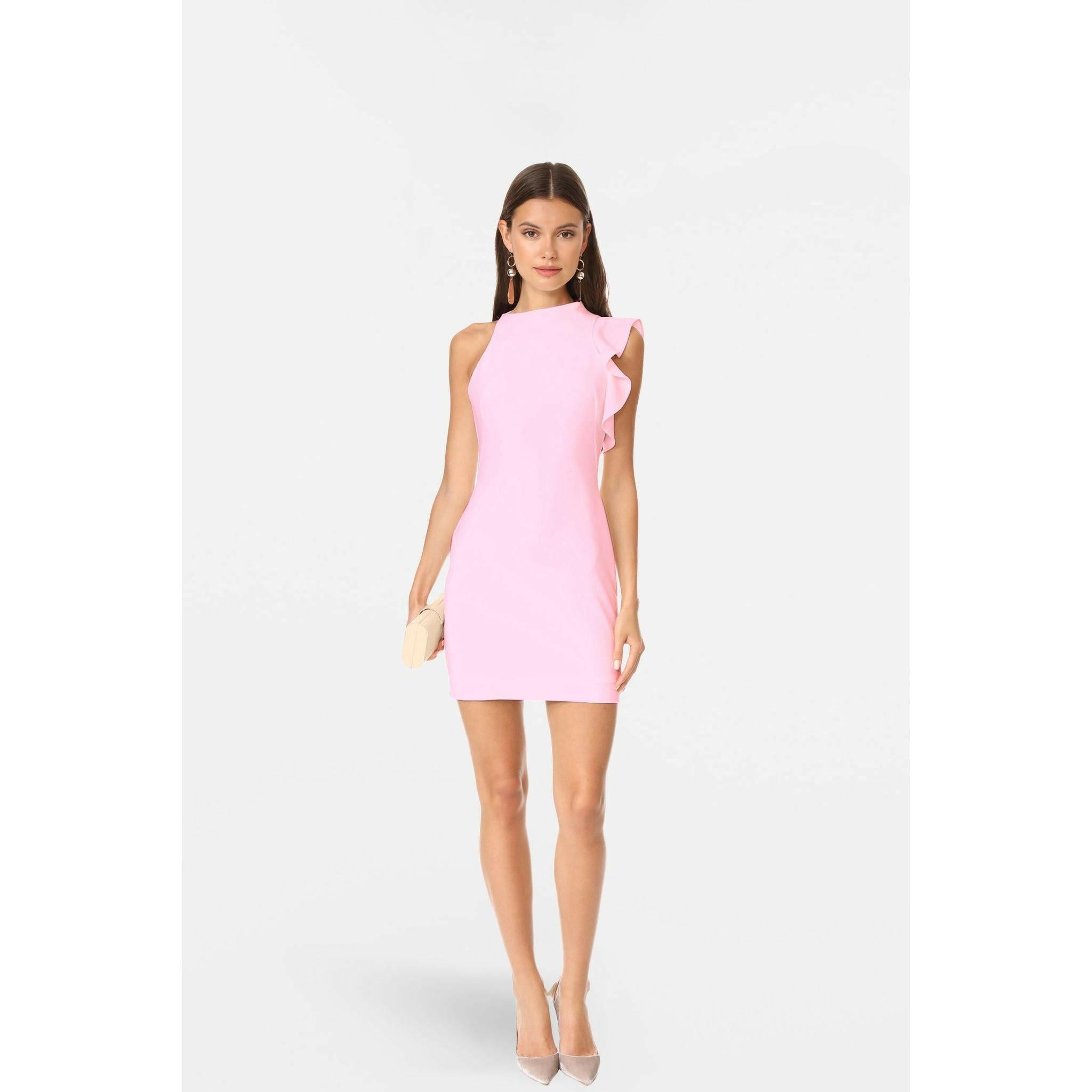 Lesi Cocktail Dress in Light Pink.