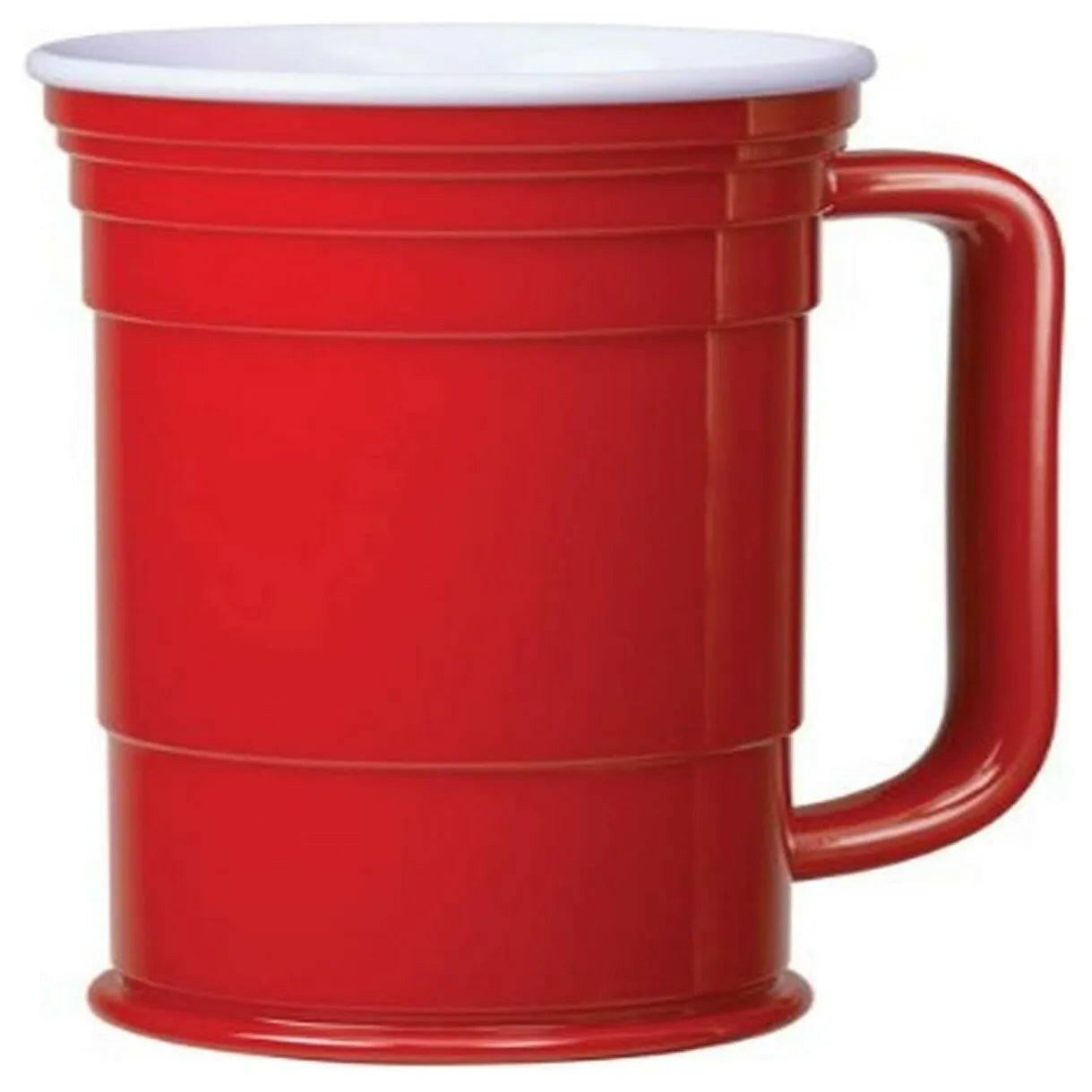 Reusable Red Beer Mug 24 oz.