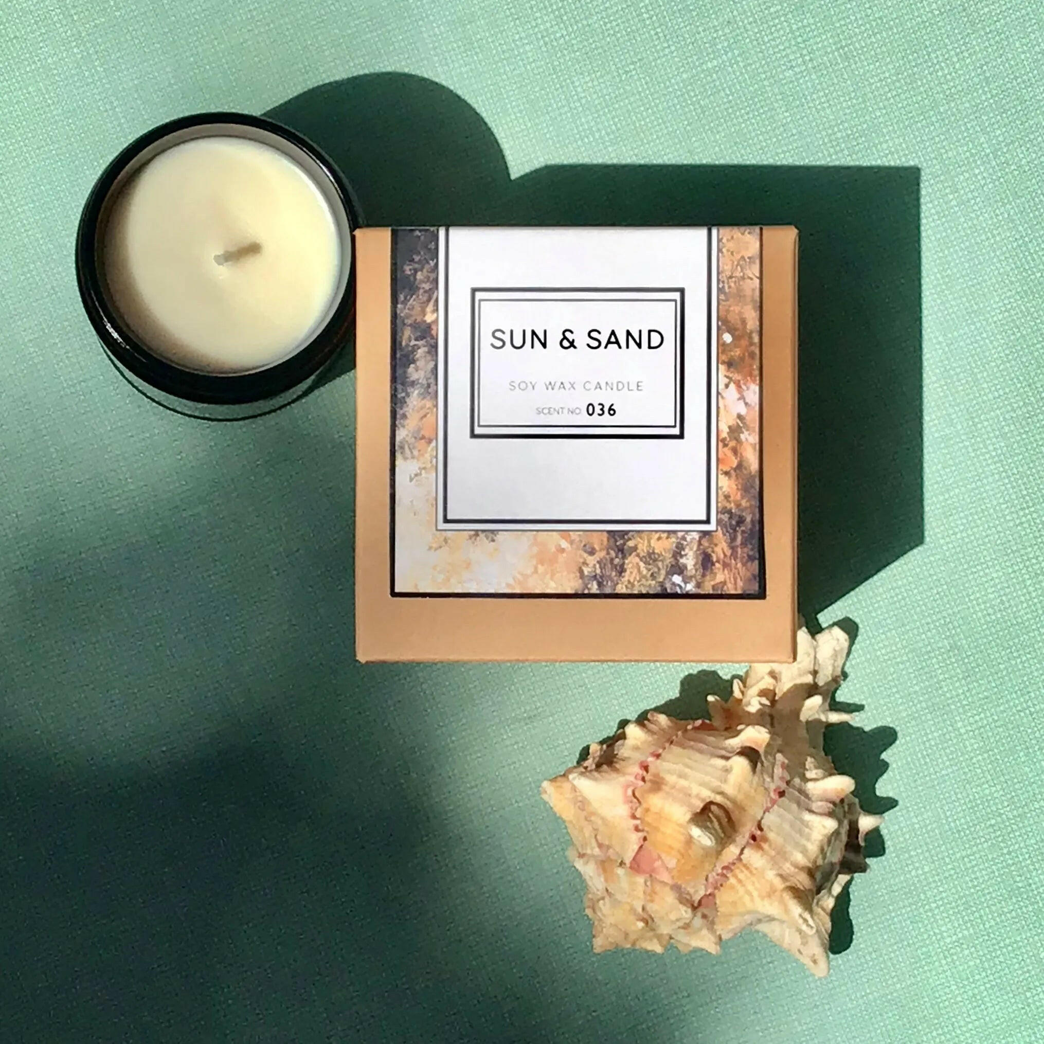 Sun + Sand Soy Wax Candle.