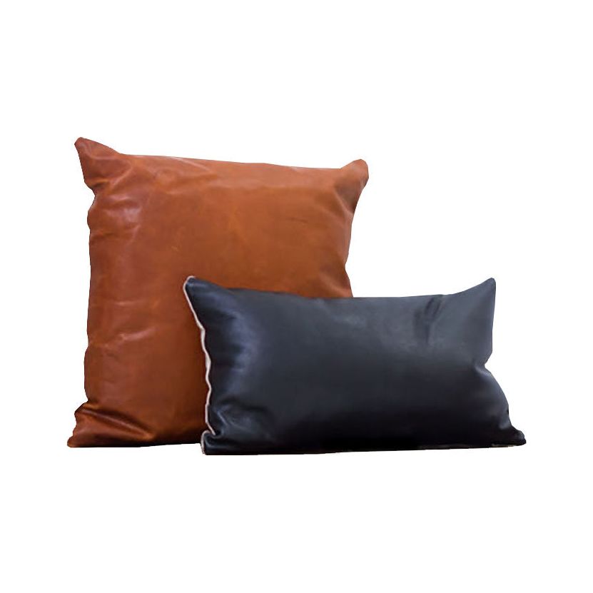 Leather Pillow Cover.