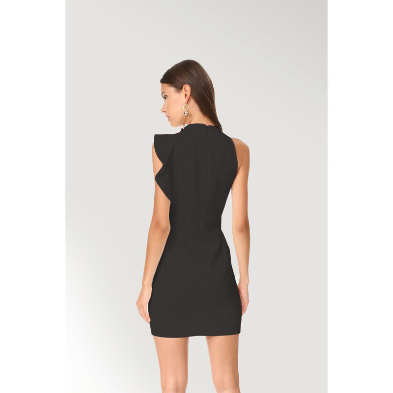 Lesi Cocktail Dress in Black - quirkitrendz