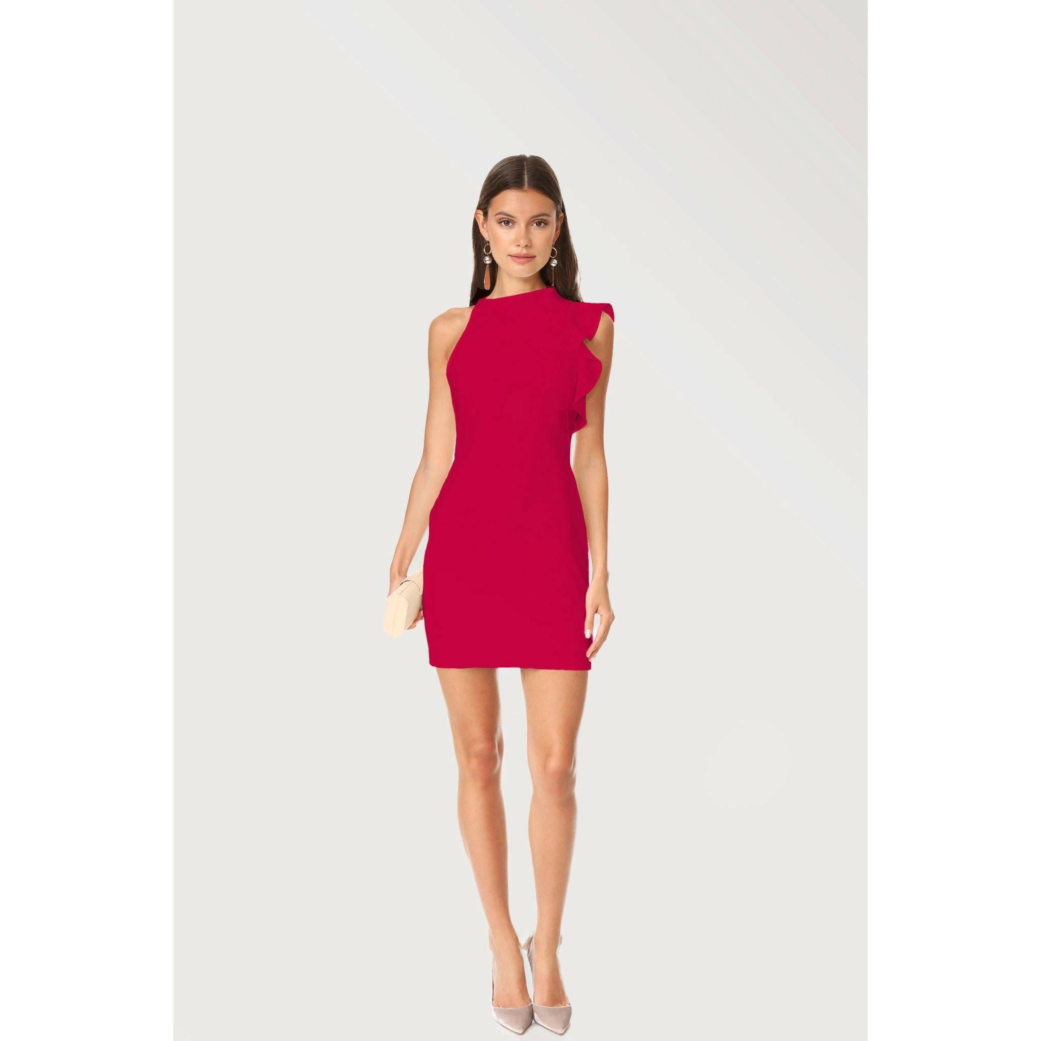 Lesi Cocktail Dress in Red.