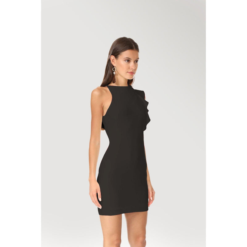 Lesi Cocktail Dress in Black - quirkitrendz