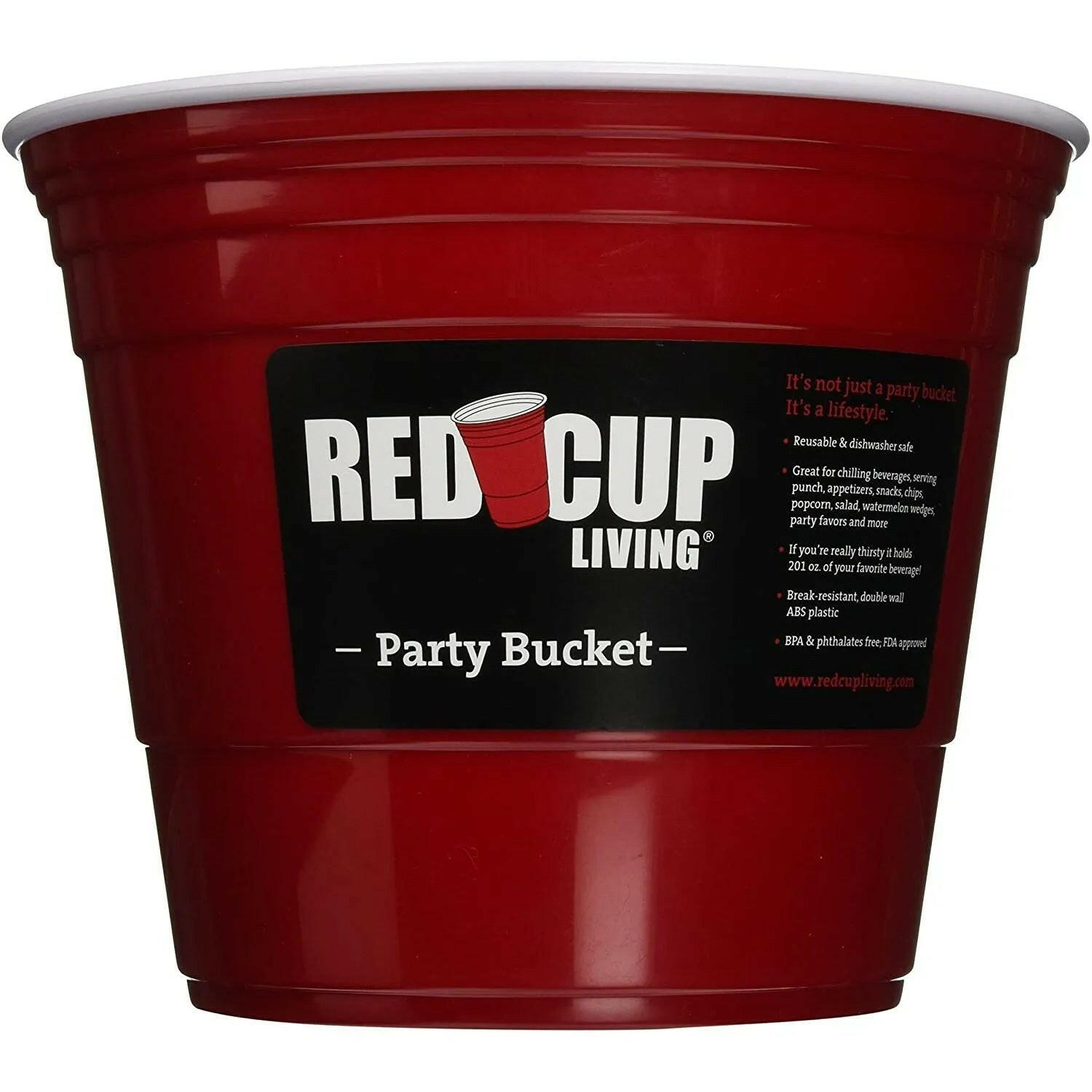 Red Party Bucket 201 oz.