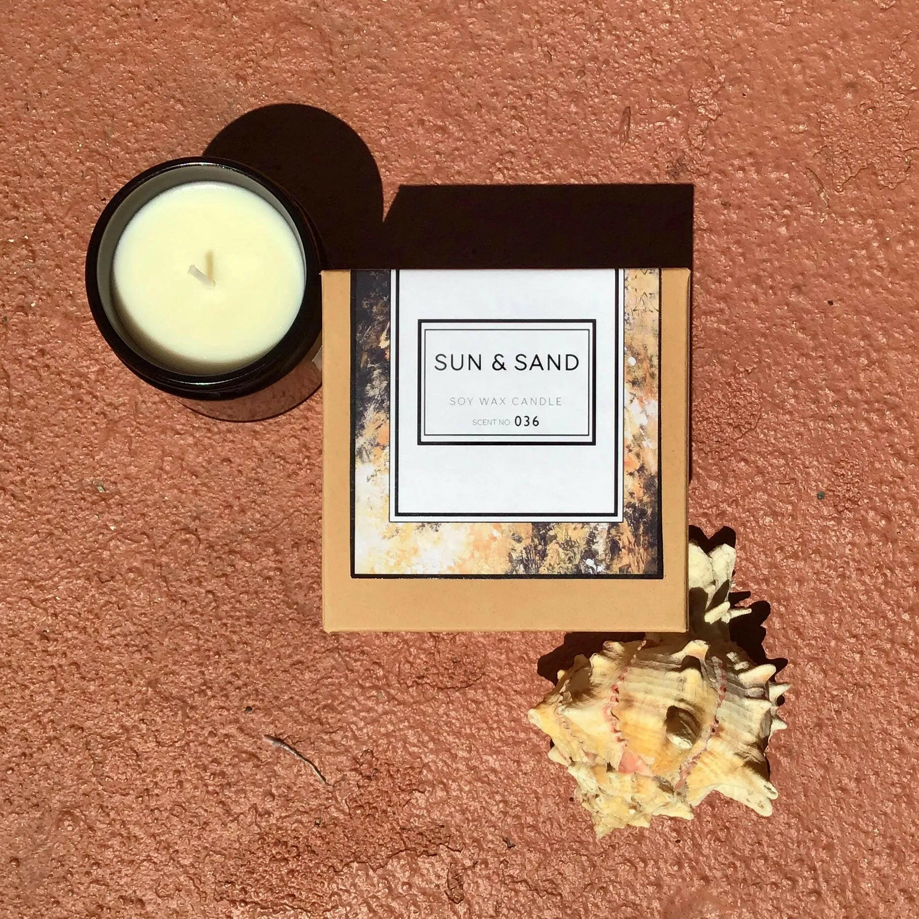 Sun + Sand Soy Wax Candle.