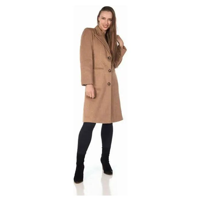 Mohair Blend Longline Winter Coat.