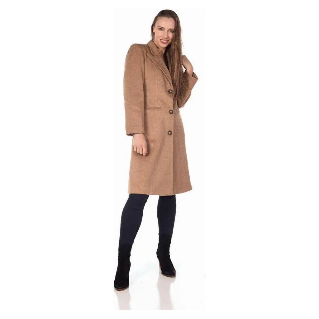 Mohair Blend Longline Winter Coat.