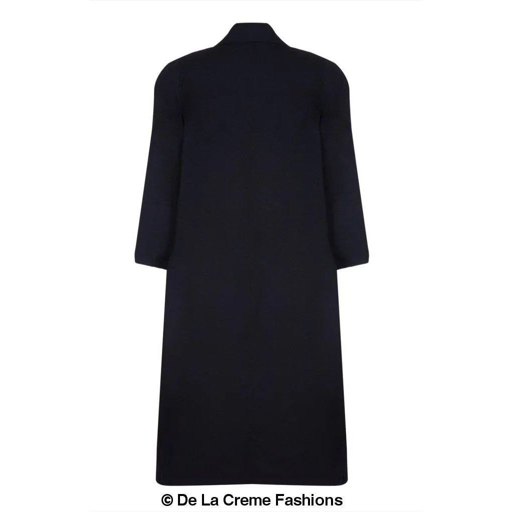 Curve Wool & Cashmere Blend Plus Size Long Coat.