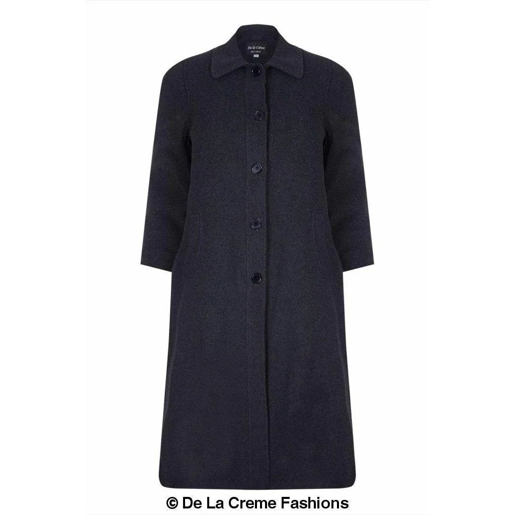 Curve Wool & Cashmere Blend Plus Size Long Coat