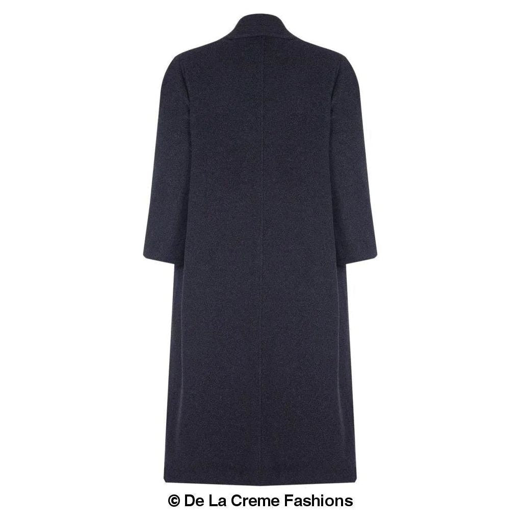 Curve Wool & Cashmere Blend Plus Size Long Coat