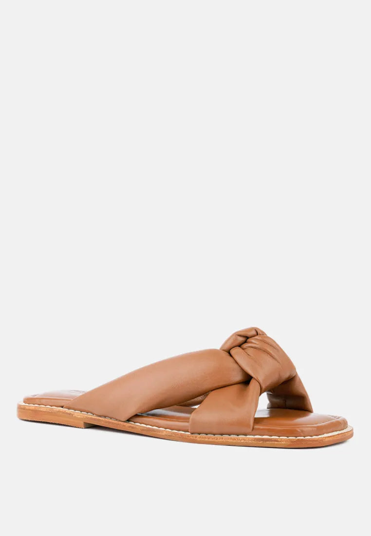 Chubs Puffy Strap Sliders Flat