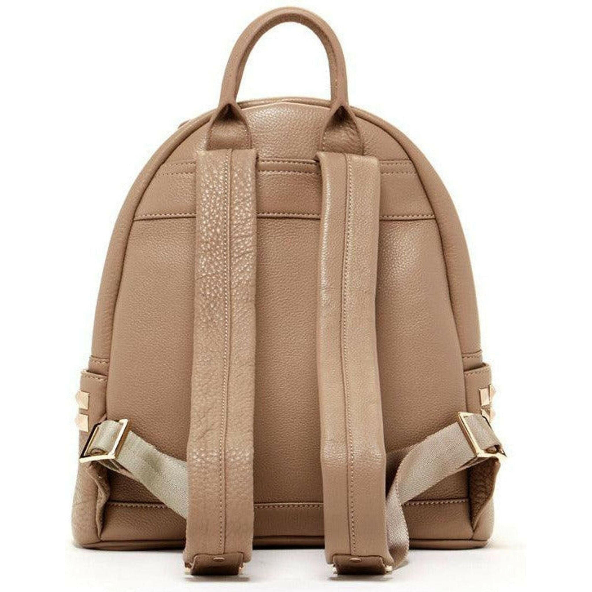 Diana Cement Leather Backpack Purse.