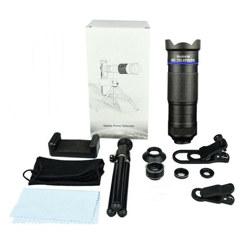 Dragon 36X Mobile Phone Lens Kit with Tripod |  quirkitrendz.