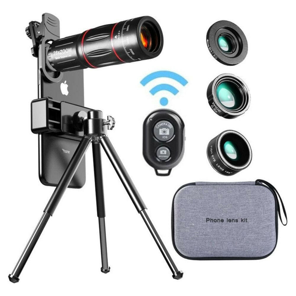 Dragon Bluetooth Ultra HD 28X Zoom Telescope Lens Tripod Kit.