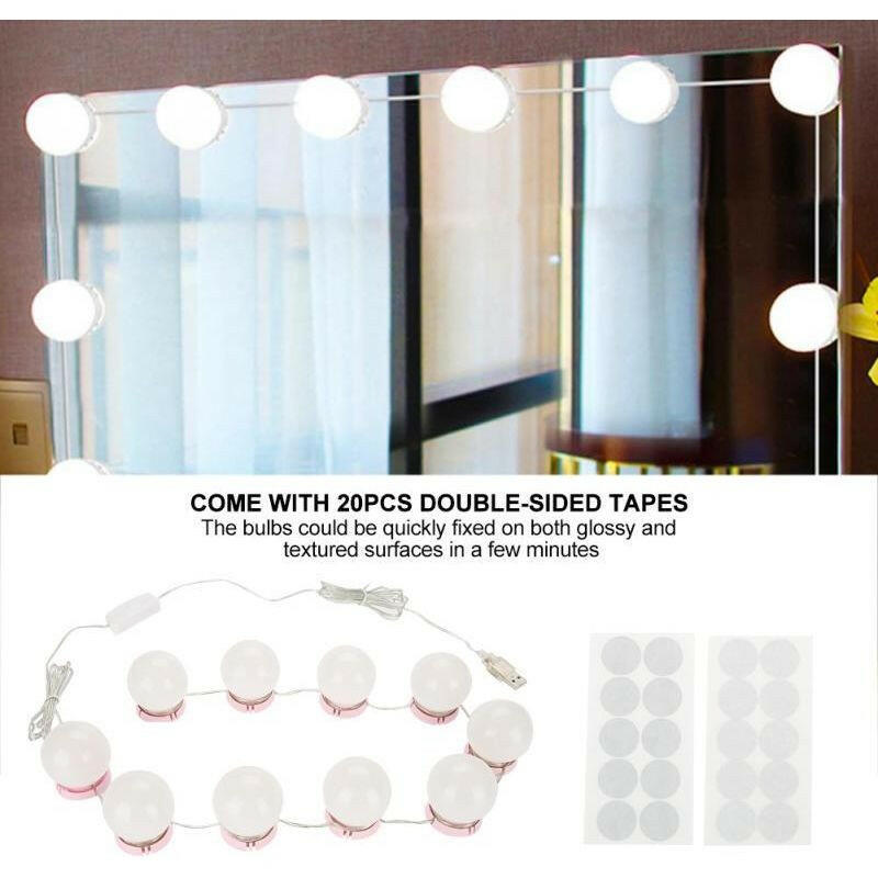 Dressing Table LED Adjustable Brightness Lights.