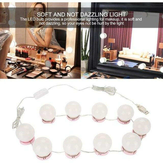 Dressing Table LED Adjustable Brightness Lights |  quirkitrendz.