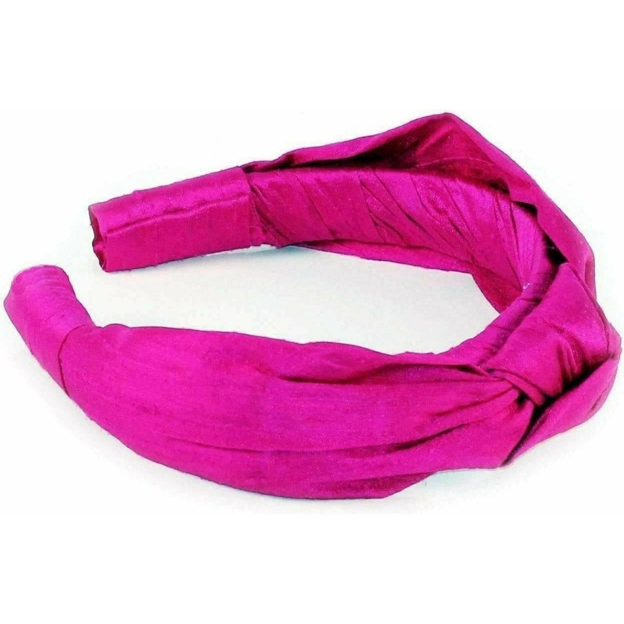 Dupioni Silk Top Knot Headband.