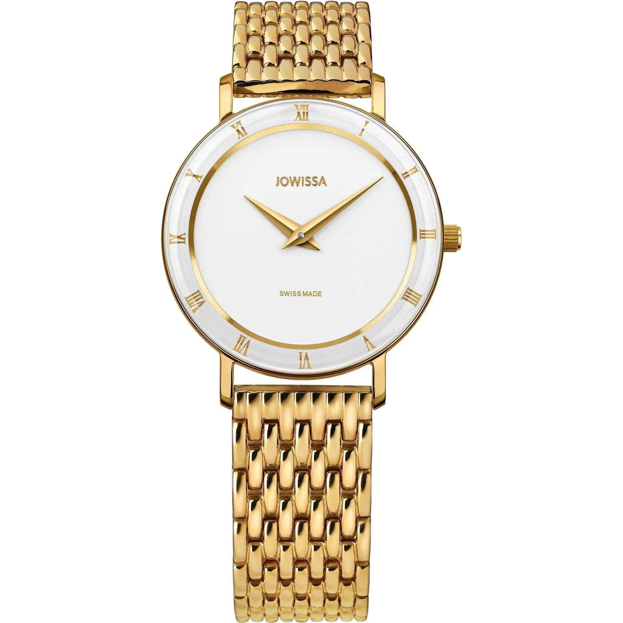 Roma Swiss Ladies Watch Gold White.